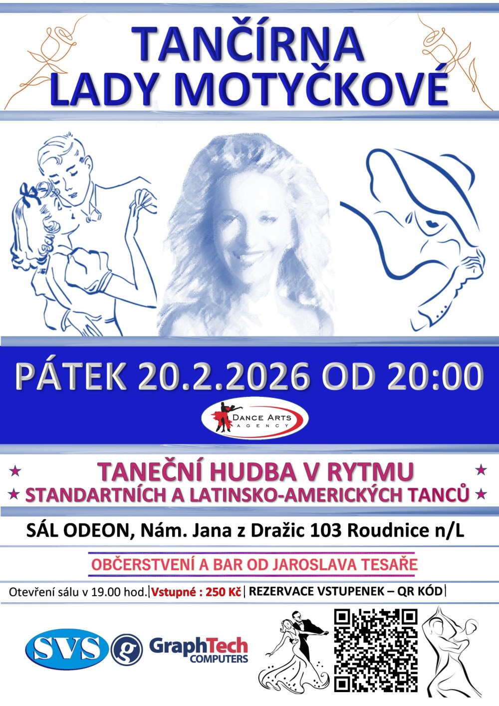 Plakát – Tančírna Lady Motyčkové