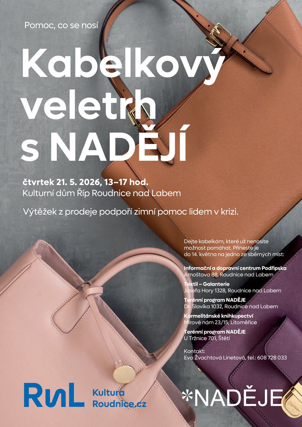 Plakát – Kabelkový veletrh s NADĚJÍ