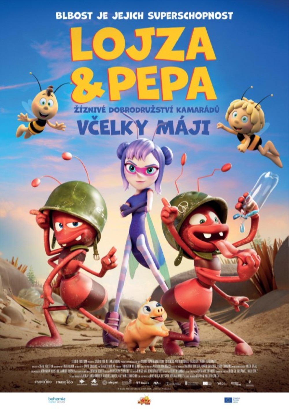 Plakát – Lojza a Pepa: Žíznivé dobrodružství kamarádů včelky Máji