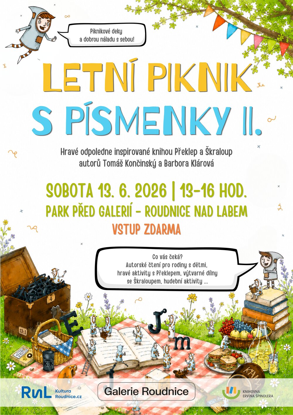 Plakát – ZRUŠENO  - Letní piknik s písmenky II.