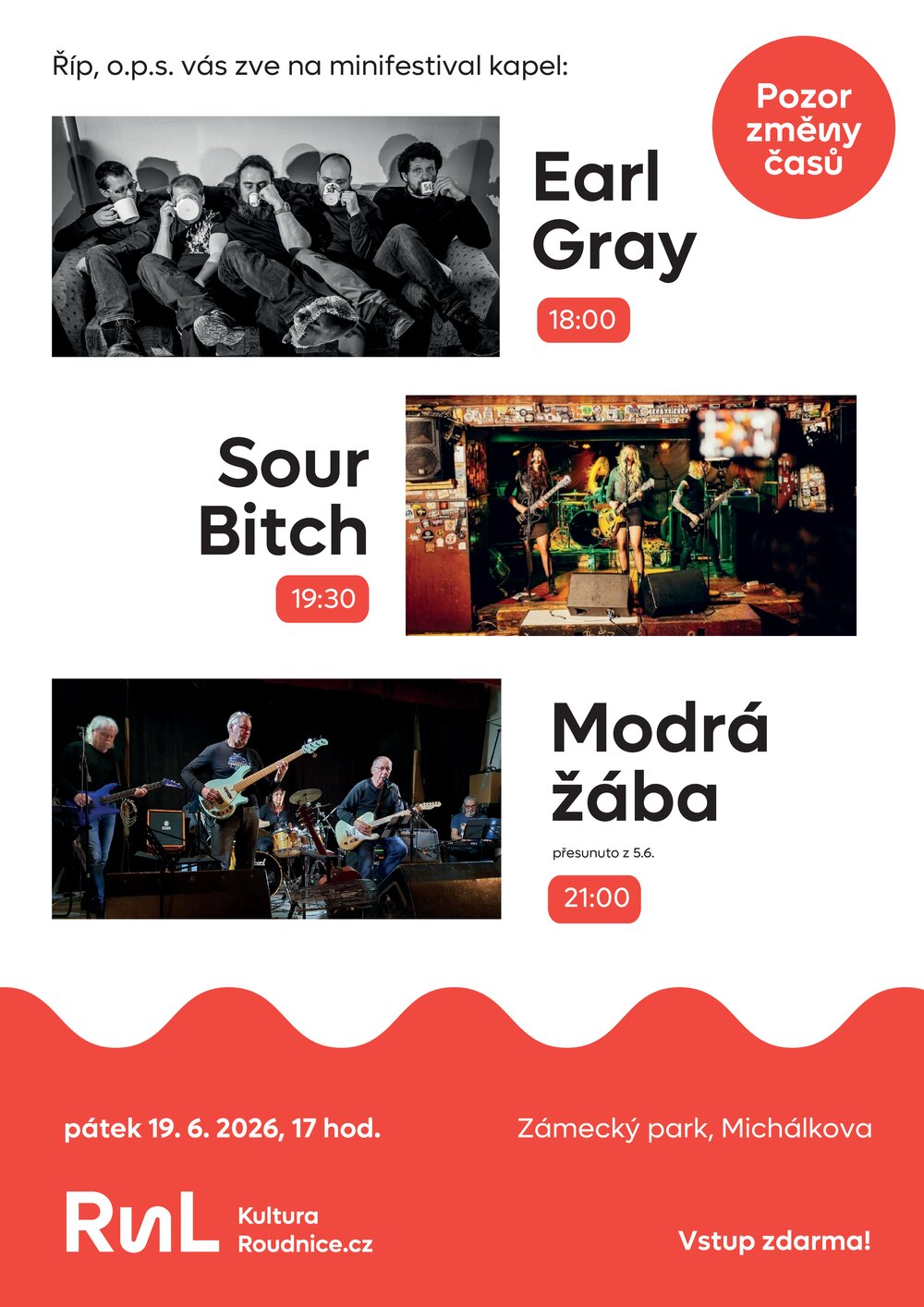 Plakát – Earl Gray, Sour Bitch a  Modrá Žába