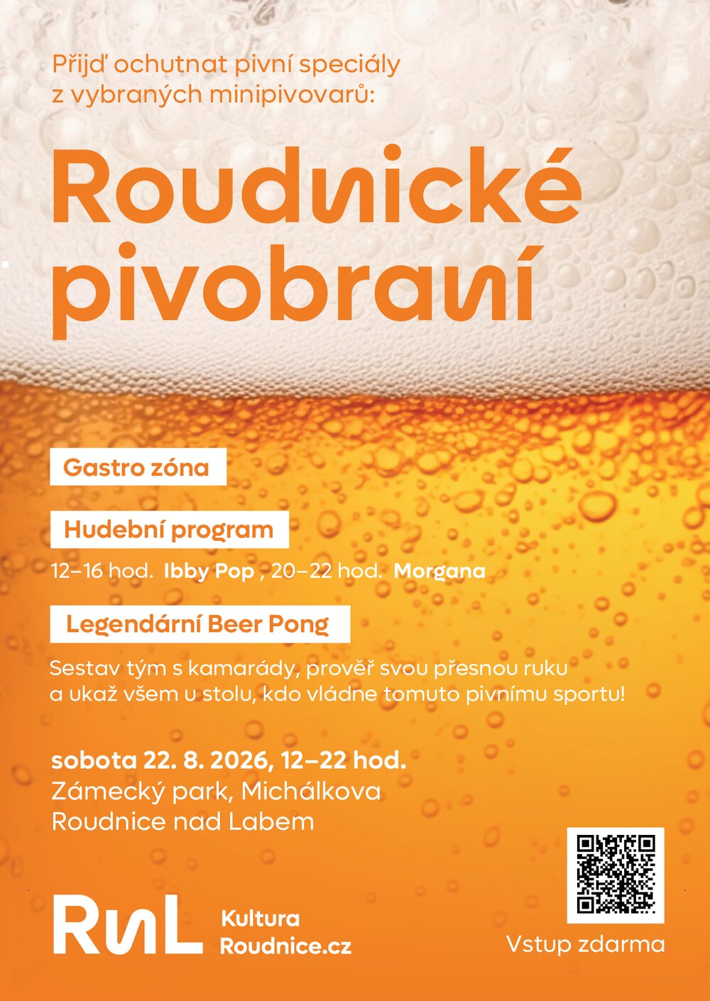 Plakát – Roudnické pivobraní